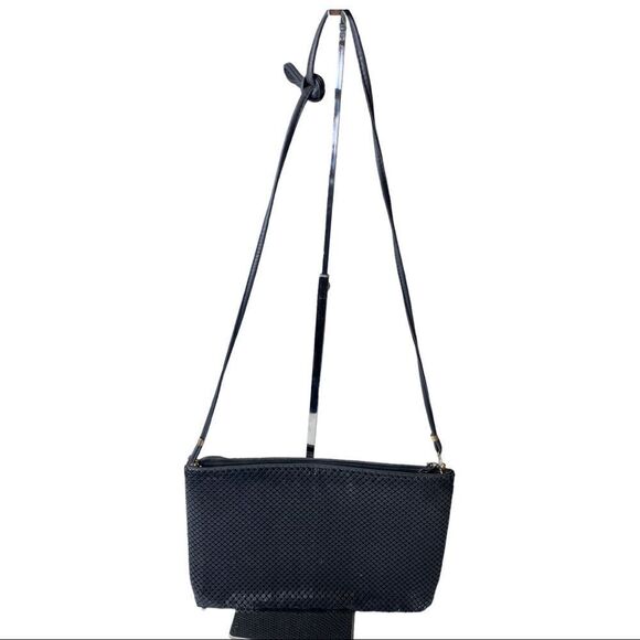 WHITING & DAVIS - Flat Black Chainmail Shoulder Bag/Needs Small Repair (See Pic) - Picture 5 of 14